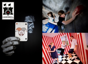 Stockholms största Escape-room anläggning och Laser arena.